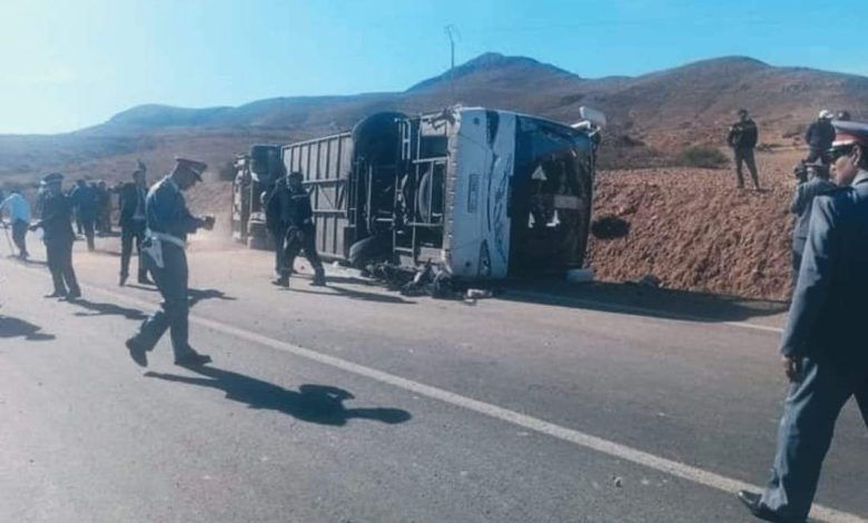 دراجة نارية تتسبب في إنقلاب حافلة بجرادة وهذه حصيلة الضحايا دراجة نارية تتسبب في إنقلاب حافلة بجرادة وهذه حصيلة الضحايا