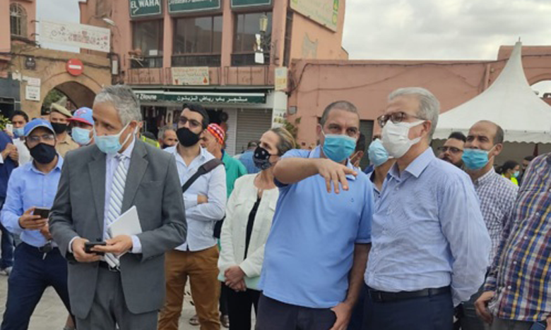 اعطاء انطلاقة تهيئة ساحة جامع الفنا والاطلاع على أوراش تنموية ضمن برنامج "مراكش الحاضرة المتجددة"