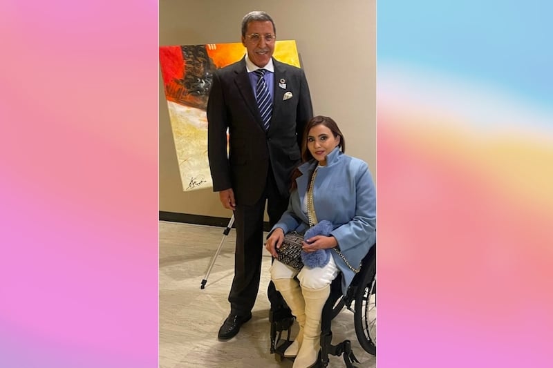 التشكيلية نجاة الباز تعرض بالأمم المتحدة