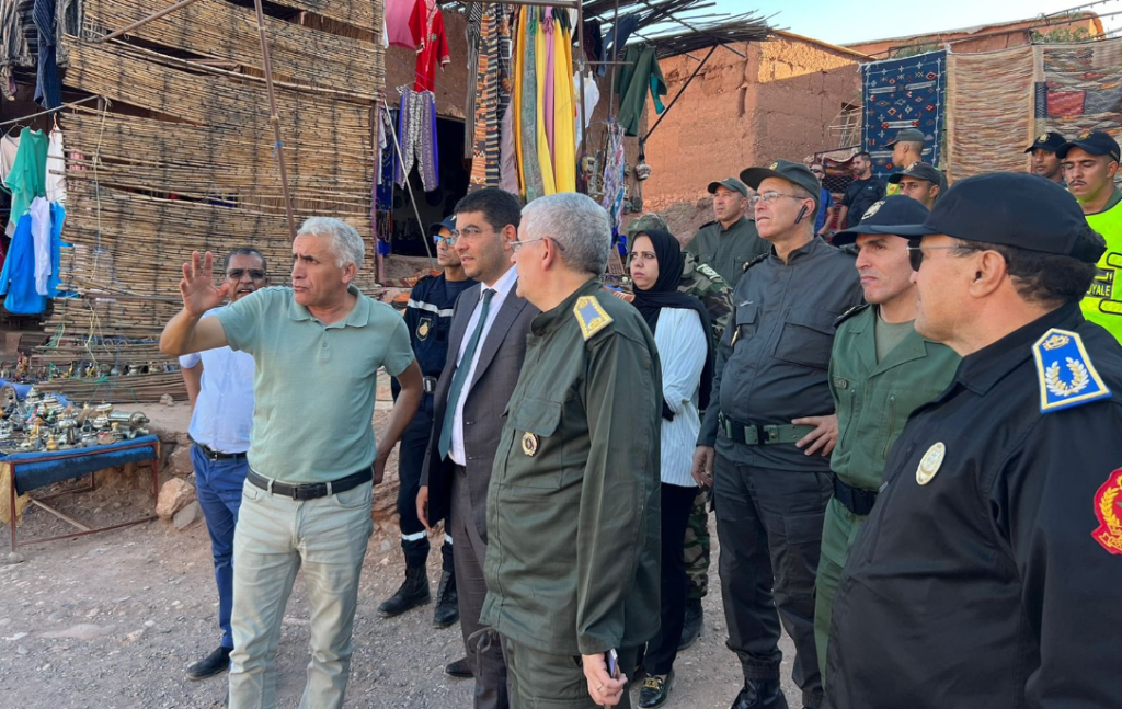 بنسعيد يجري زيارات ميدانية لعدد من المآثر والمواقع التاريخية التي تضررت جراء زلزال الحوز