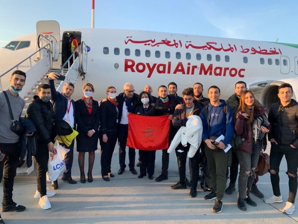 "لارام" .. 2200 مغربي بأوكرانيا عادوا إلى أرض الوطن