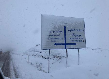 ورززات.. الثلوج تحاصر دواوير جماعة إمي نولاون وجهود السلطات متواصلة لفتح المسالك