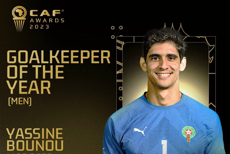 ياسين بونو أفضل حارس مرمى في إفريقيا