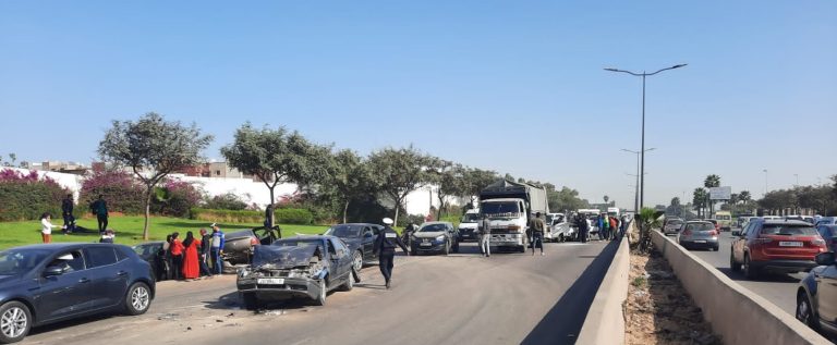 7 جرحى أحدهم إصابته بليغة في حادثة سير بالطريق السيار الحضري للدار البيضاء