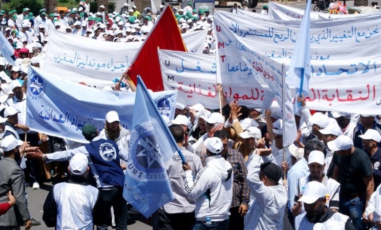 التظاهرات الحاشدة والاستعراضات الضخمة تغيب عن احتفالات الاتحاد المغربي للشغل بعيد العمال
