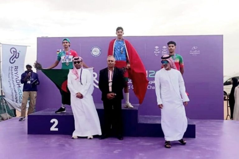 الدراج الكريمي يتوج المغرب في السعودية