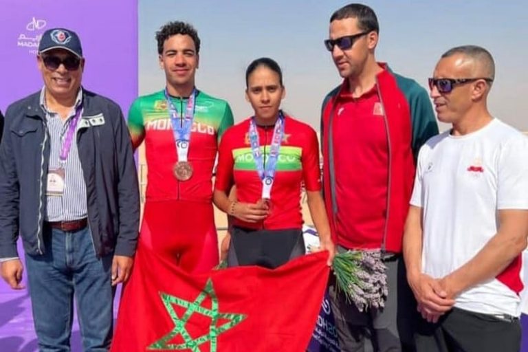الدراجة المغربية تنال ميداليتين بالرياض