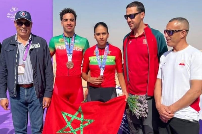 الدراجة المغربية تنال ميداليتين بالرياض