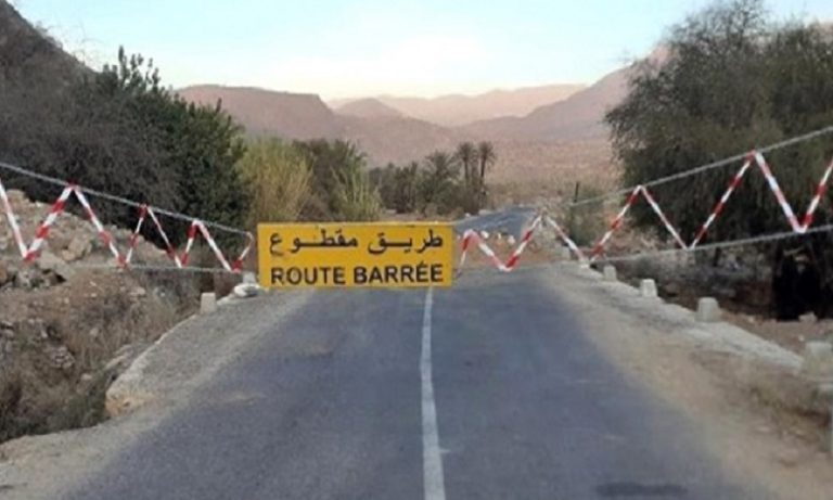 انقطاع مؤقت لحركة السير بالمقطع الرابط بين مكناس وسيدي قاسم