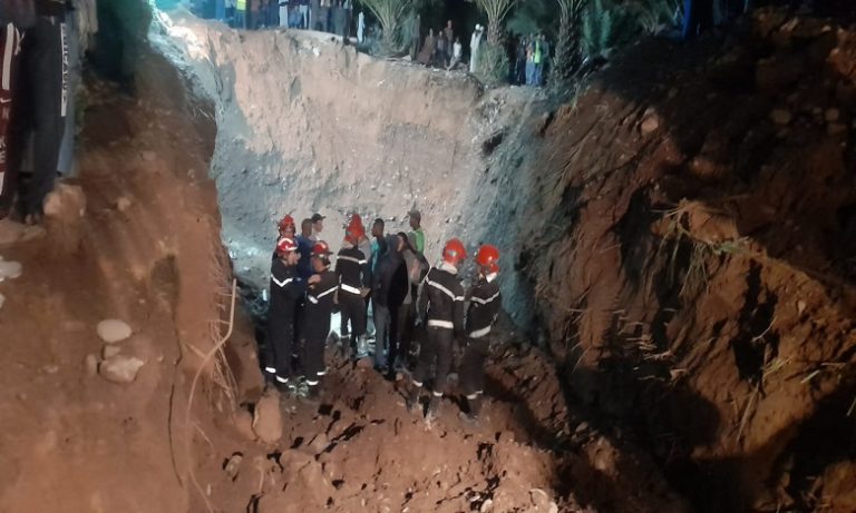 بعد 10 ساعات من الجهود .. انتشال جثة أربعيني قضى في انهيار بئر بزاكورة