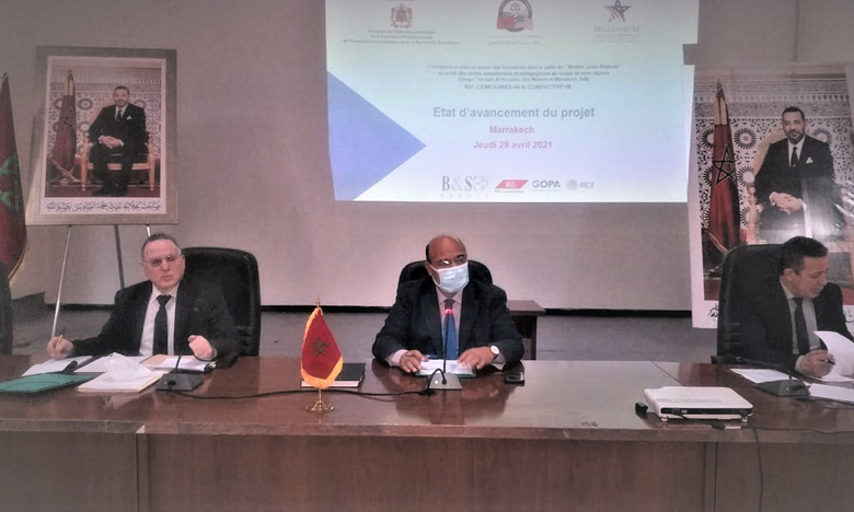 تنزيل برنامج التكوينات المتعلق بمحور التكوين المستمر ضمن مشروع التعليم الثانوي بمراكش