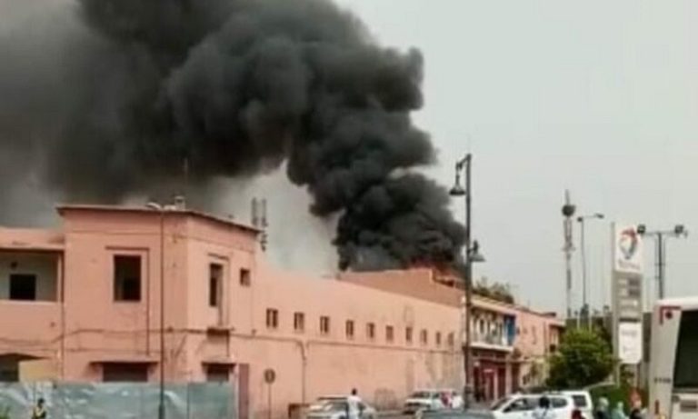 حريق مهول يدمر دارا للضيافة بحي سيدي ميمون بمراكش