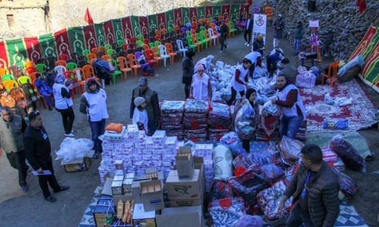 حملة إنسانية تضامنية للتخفيف من موجة البرد تستهدف سكان 4 دواوير بجماعة تغدوين بالحوز