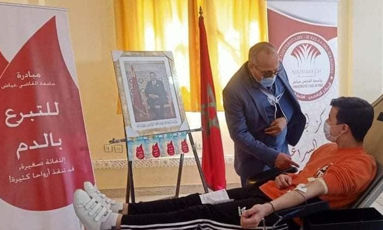 حملة تضامنية للتبرع بالدم بمختلف المؤسسات التابعة لجامعة القاضي بجهة مراكش-آسفي