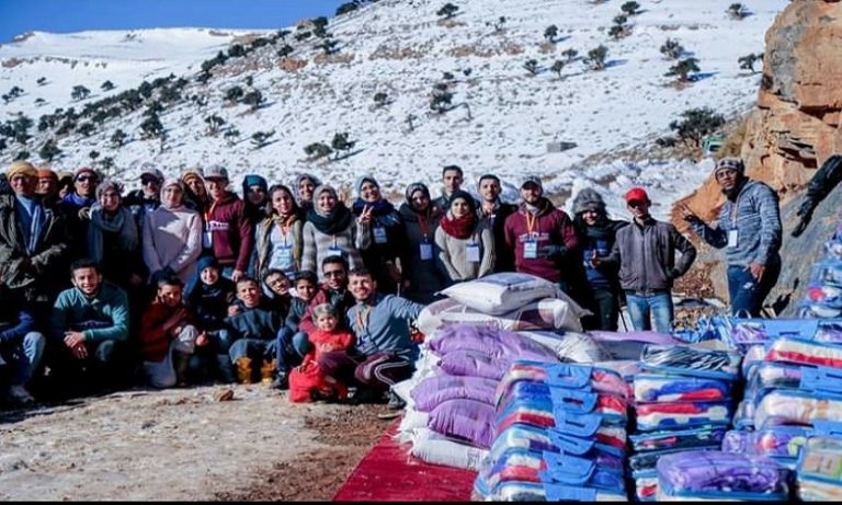 طلبة "الهندسة القروية" ينظمون قافلة "حياة أفضل" لفك العزلة عن سكان دوار "مسارح" ببولمان بإنجاز مشاريع مستدامة