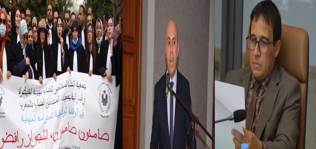 في أسبوعهم الاحتجاجي الثاني.. محامون يتداولون "هاشتاغ"#لا لإجبارية جواز_التلقيح #لن نرضى إلا بسحب الدورية_الثلاثية"