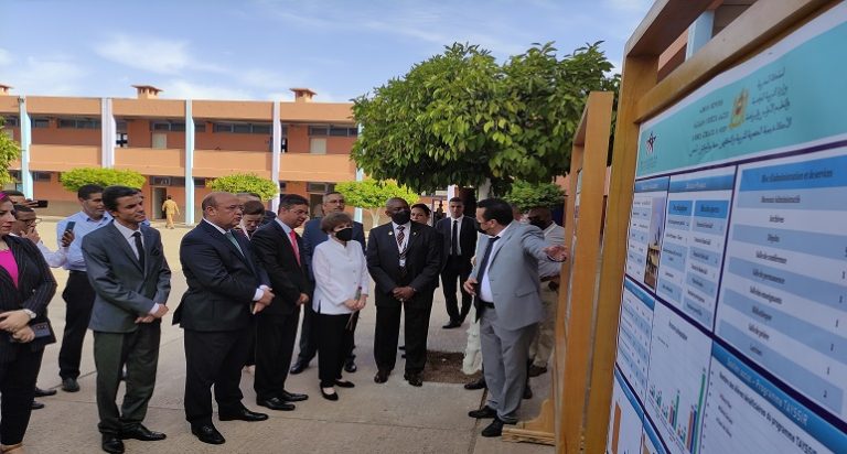 مراكش: أولبرايت رئيسة "تحدي الألفية" تطلع على تنزيل نموذج "ثانوية التحدي"