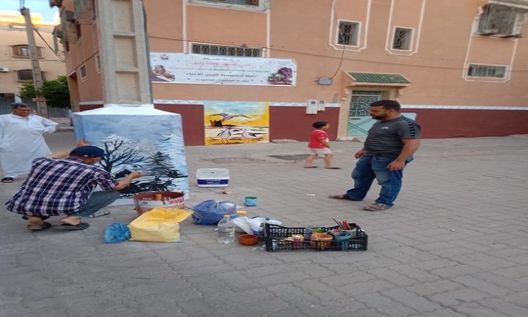 مراكش : جمعية الضياء للتنمية المستدامة تحول أحياء المحاميد إلى لوحات فنية
