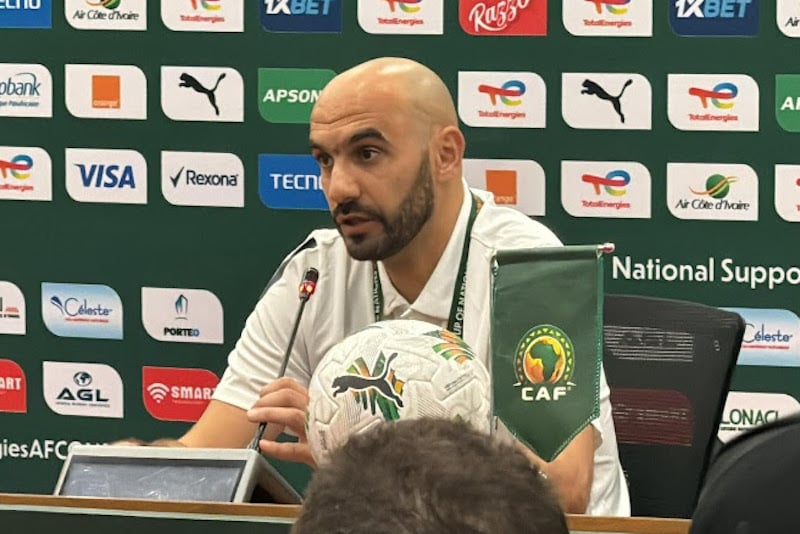 الركراكي: التشكيلة ترتبط بالجاهزية .. وترشيح المغرب للتتويج الإفريقي بلا أهمية الركراكي: التشكيلة ترتبط بالجاهزية .. وترشيح المغرب للتتويج الإفريقي بلا أهمية