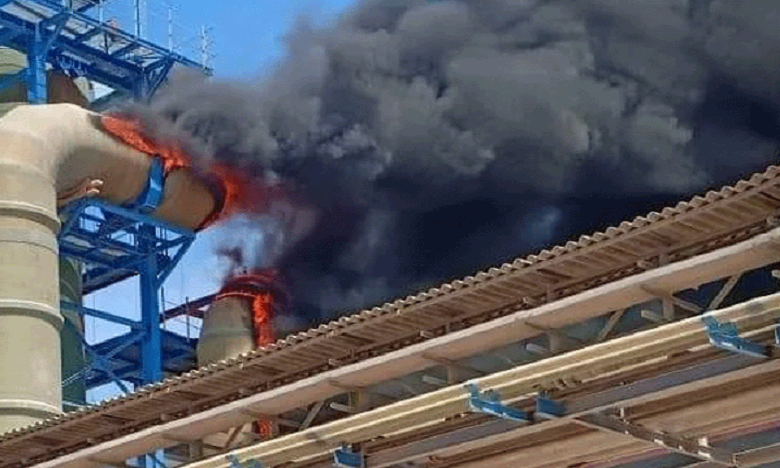 السيطرة على حريق بمنشاة جديدة طور التشييد بالمجمع الشريف للفوسفاط بآسفي