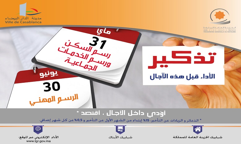 اليوم الخميس.. آخر أجل لتأدية الرسم على السكن ورسم الخدمات الجماعية