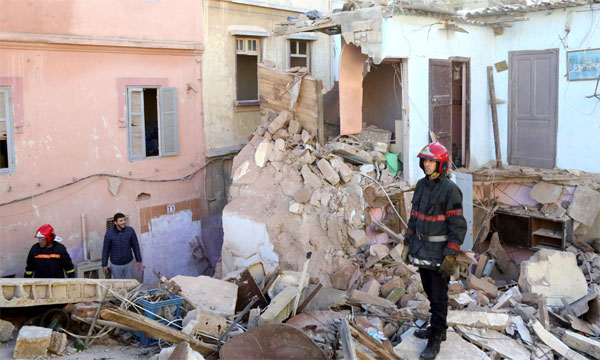 انهيار ثلاثة منازل آيلة للسقوط بالمدينة القديمة بالبيضاء دفعة واحدة