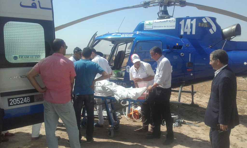بوعرفة: نقل رجل في حالة صحية حرجة إلى وجدة بمروحية طبية