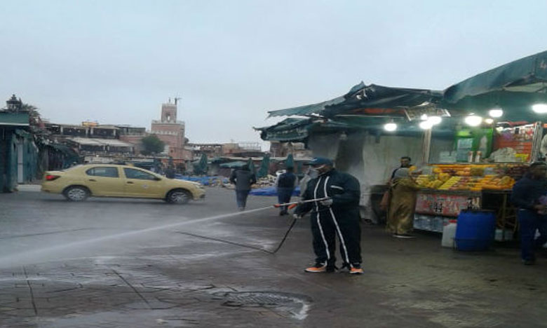 تجنيد فرق من مكتب حفظ الصحة لتعقيم المحاكم والمرافق الإدارية والعمومية بمراكش