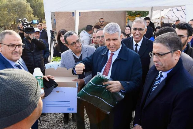 صديقي يطلع على تقدم مشاريع إعادة تأهيل البنية التحتية للقطاع الفلاحي بإقليمي الحوز وشيشاوة