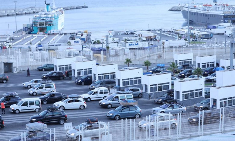 مغادرة 170 سيارة سياحية ميناء طنجة المتوسط في اتجاه فرنسا
