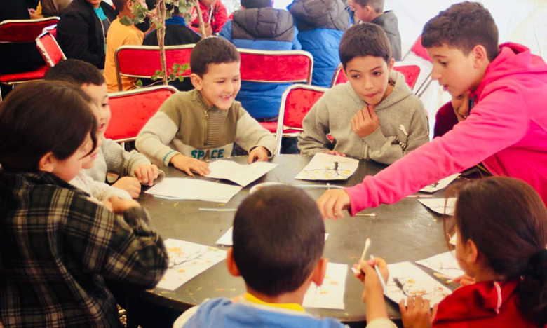 ورشة عمل فنية تفاعلية للأطفال ذوي الإعاقات الذهنية في أيت فاسكا بإقليم الحوز