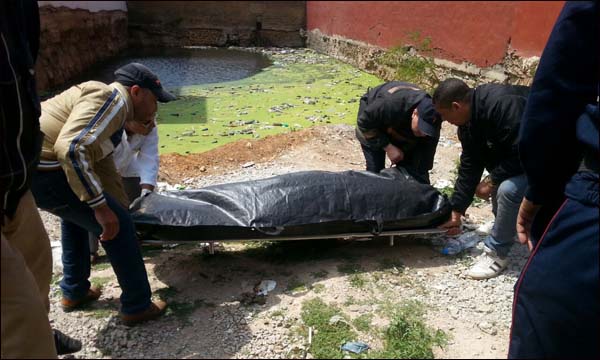 انتشال جثة شاب غرق في بركة وحل