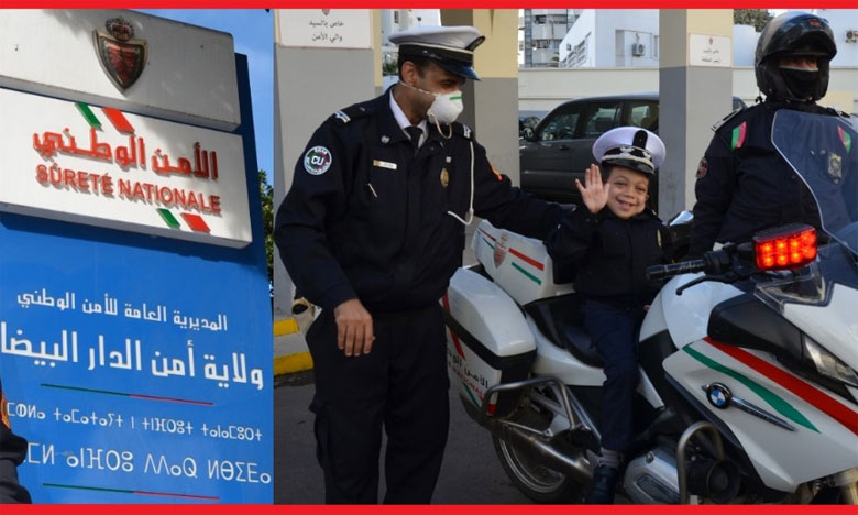 ولاية أمن الدار البيضاء تحتفي بالطفل "أنور"