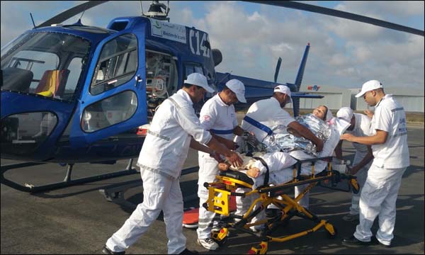 إسعاف امرأة حامل بمروحية طبية من طنجة إلى الرباط