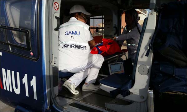 إسعاف مريضة بالقلب بواسطة مروحية من العيون إلى مراكش