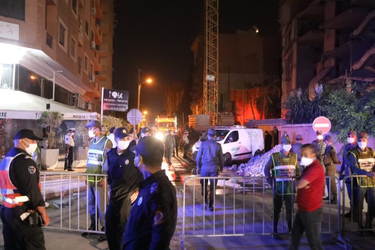ارتفاع حصيلة انهيار جزئي لورش بناء متعلق بتوسعة مصحة استشفائية خاصة بمراكش إلى قتيلين