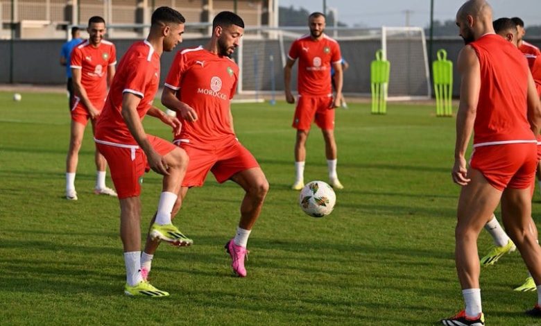 الركراكي يرفع نسق تداريب المغاربة الركراكي يرفع نسق تداريب المغاربة