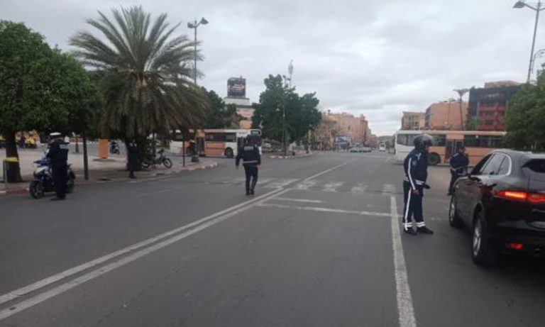 السلطات المحلية والأمن يسهرون على تنفيذ حالة "الطوارئ الصحية" بشوارع مراكش