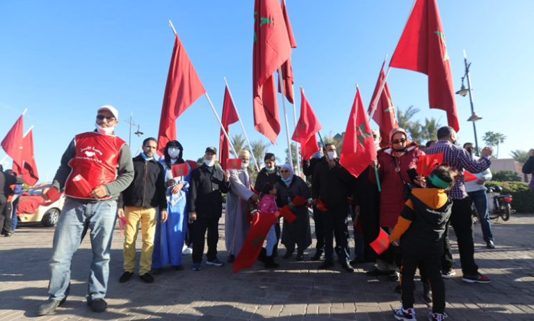 الطائفة اليهودية وفعاليات المجتمع المدني بمراكش يحتفلون باعتراف الولايات المتحدة الأمريكية بمغربية الصحراء