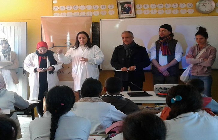 القافلة التضامنية أورو-افريقية "تجميل مدرستي" تزور مدارس العالم القروي