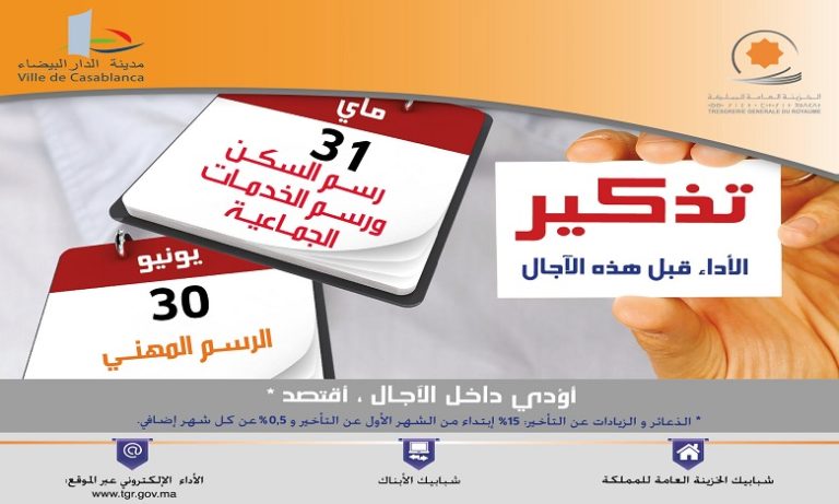 اليوم الخميس.. آخر أجل لتأدية الرسم على السكن ورسم الخدمات الجماعية