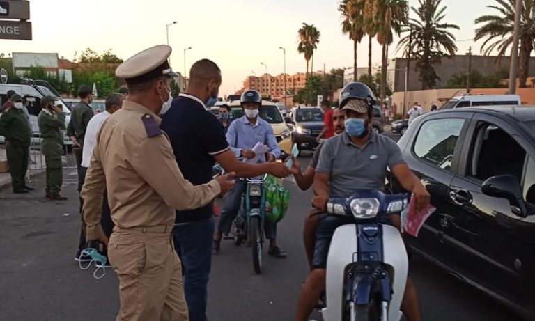 تحسيس متواصل بمخاطر "كوفيد 19" وأهمية التقيد بالإجراءات الوقائية بمراكش