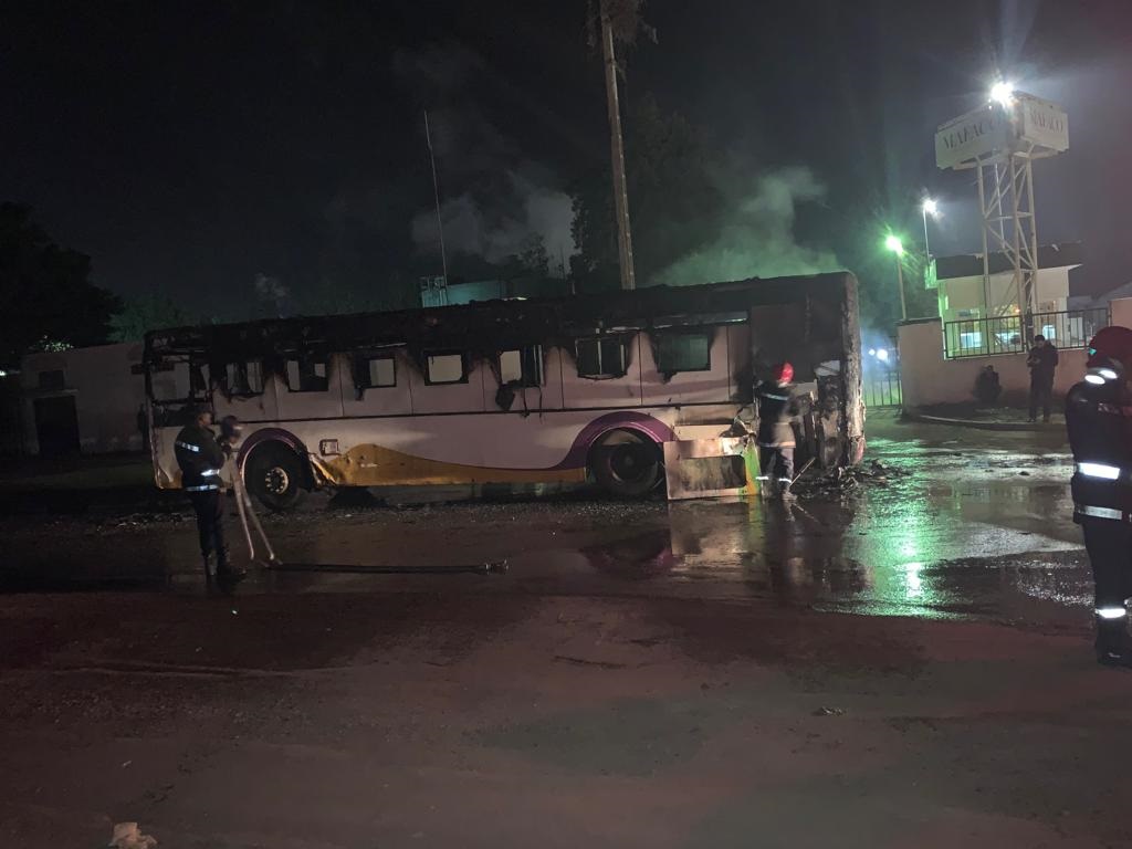 حريق يلتهم حافلة للنقل الحضري بالقنيطرة