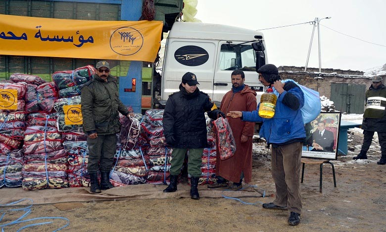 خنيفرة: مؤسسة محمد الخامس للتضامن توزع مساعدات لفائدة 993 أسرة