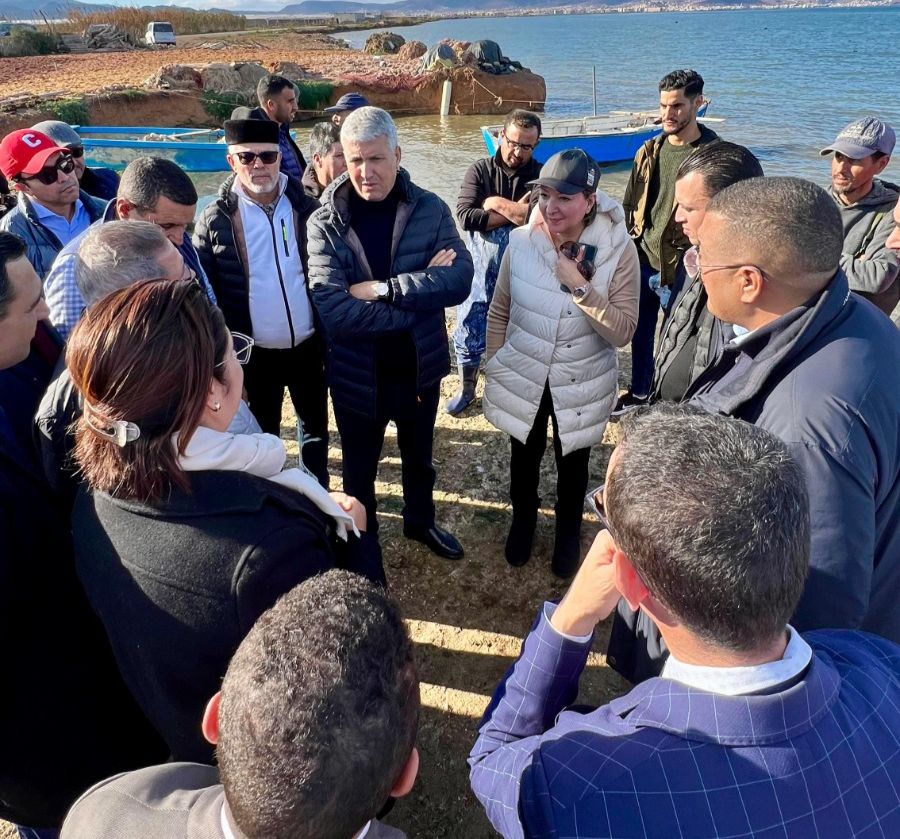 صديقي يتفقد مزارع تربية الأحياء المائية البحرية بإقليم الناظور