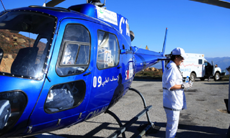 طائرة مروحية تنقل مريضة في حالة حرجة من بوعرفة إلى وجدة