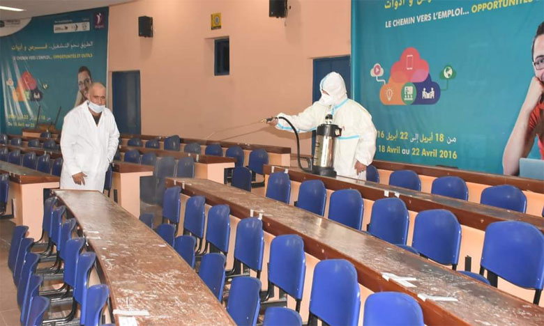 طنجة: تعقيم المراكز الجامعية استعدادا للامتحانات الجامعية