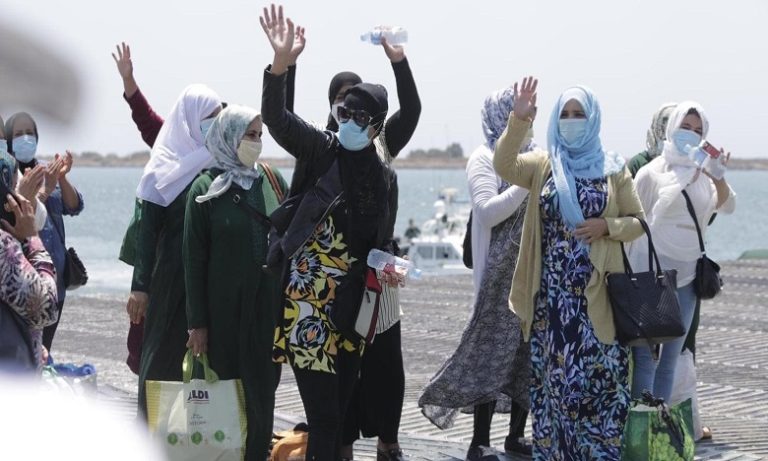 طنجة : عودة الفوج الأول من العاملات المغربيات الموسميات من إقليم هويلبا