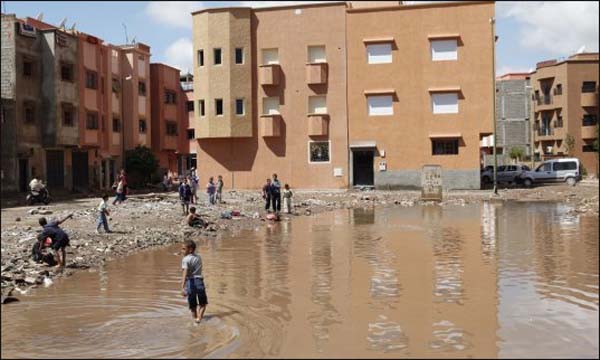 عاصفة رعدية تغرق شوارع مراكش وتتلف محاصيل زراعية بالحوز