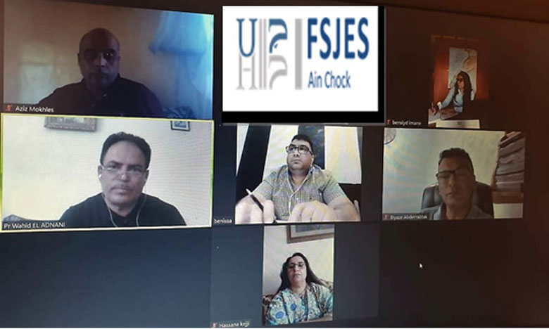 كلية العلوم القانونية والاقتصادية تشرع في مناقشة رسائل الماستر عن بعد